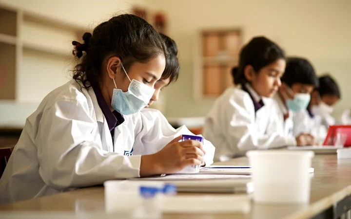 School lab coats